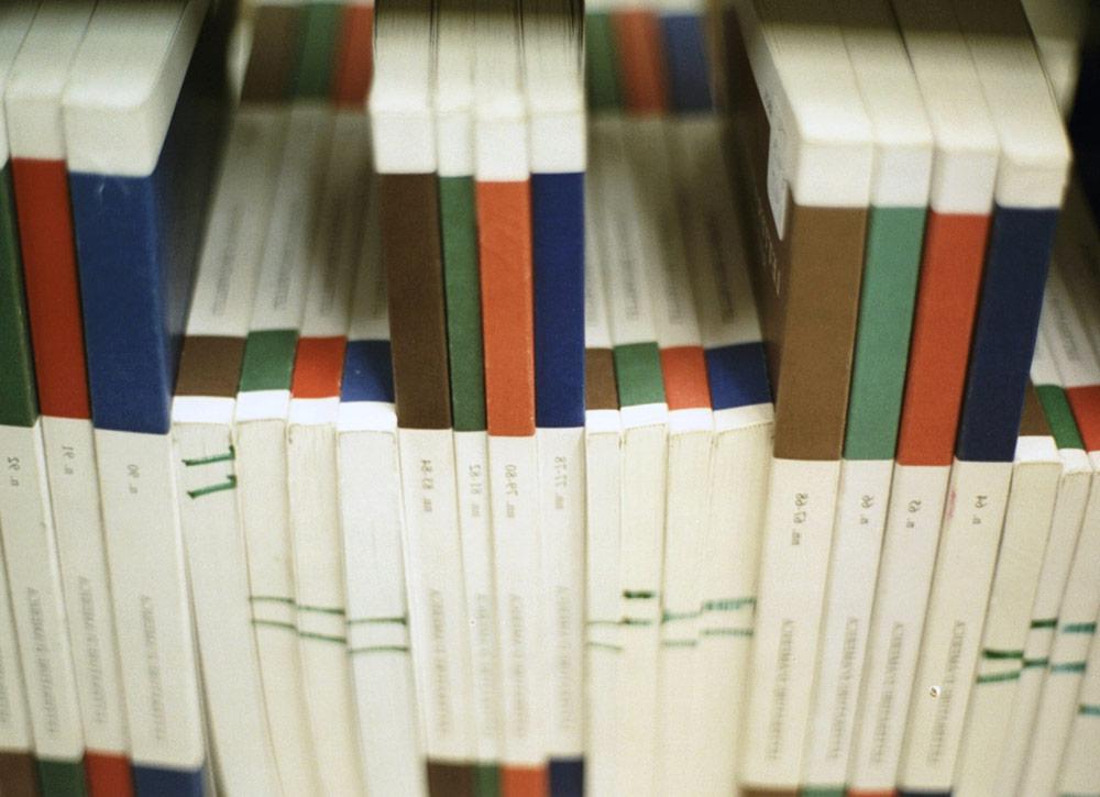 Collection of books on a shelf